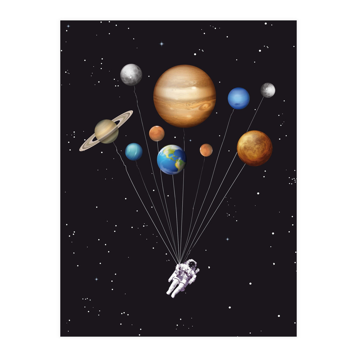 Space traveller poster (Print Only)