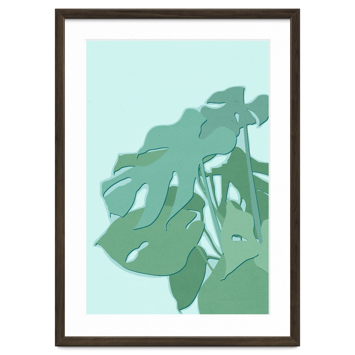 Minimal Monstera Leaves - Greener Eden