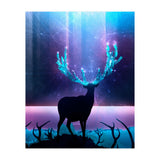 Greenery Deer - Sterling Magenta (Print Only) thumbnail