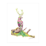 Floral May Stag (Print Only) thumbnail
