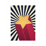 Mid Century 3d Star (Print Only) thumbnail