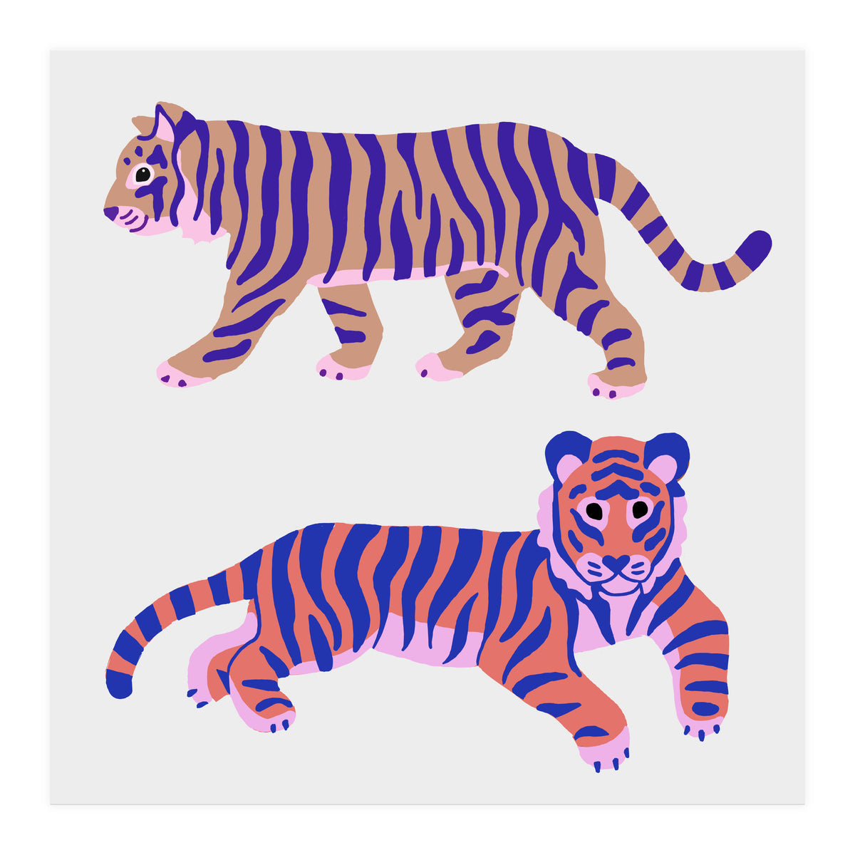 Tigers Squre (Print Only)