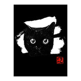 cat face in white (Print Only) thumbnail