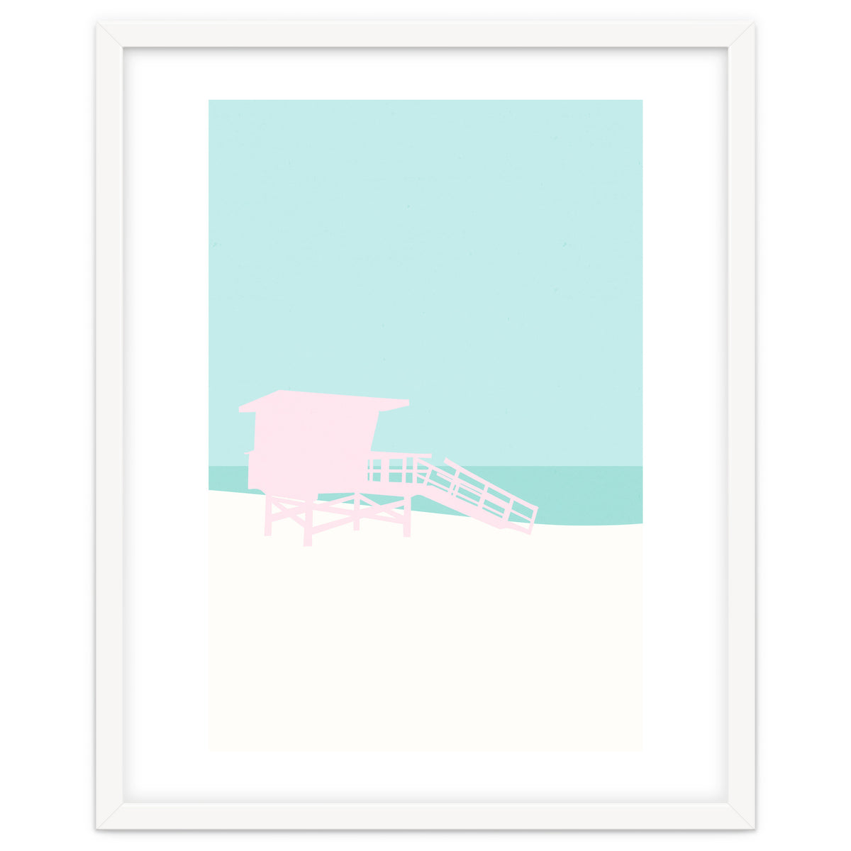 Minimal Lifeguard Tower - Turquoise Coast