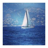 White sailed yacht (Print Only) thumbnail