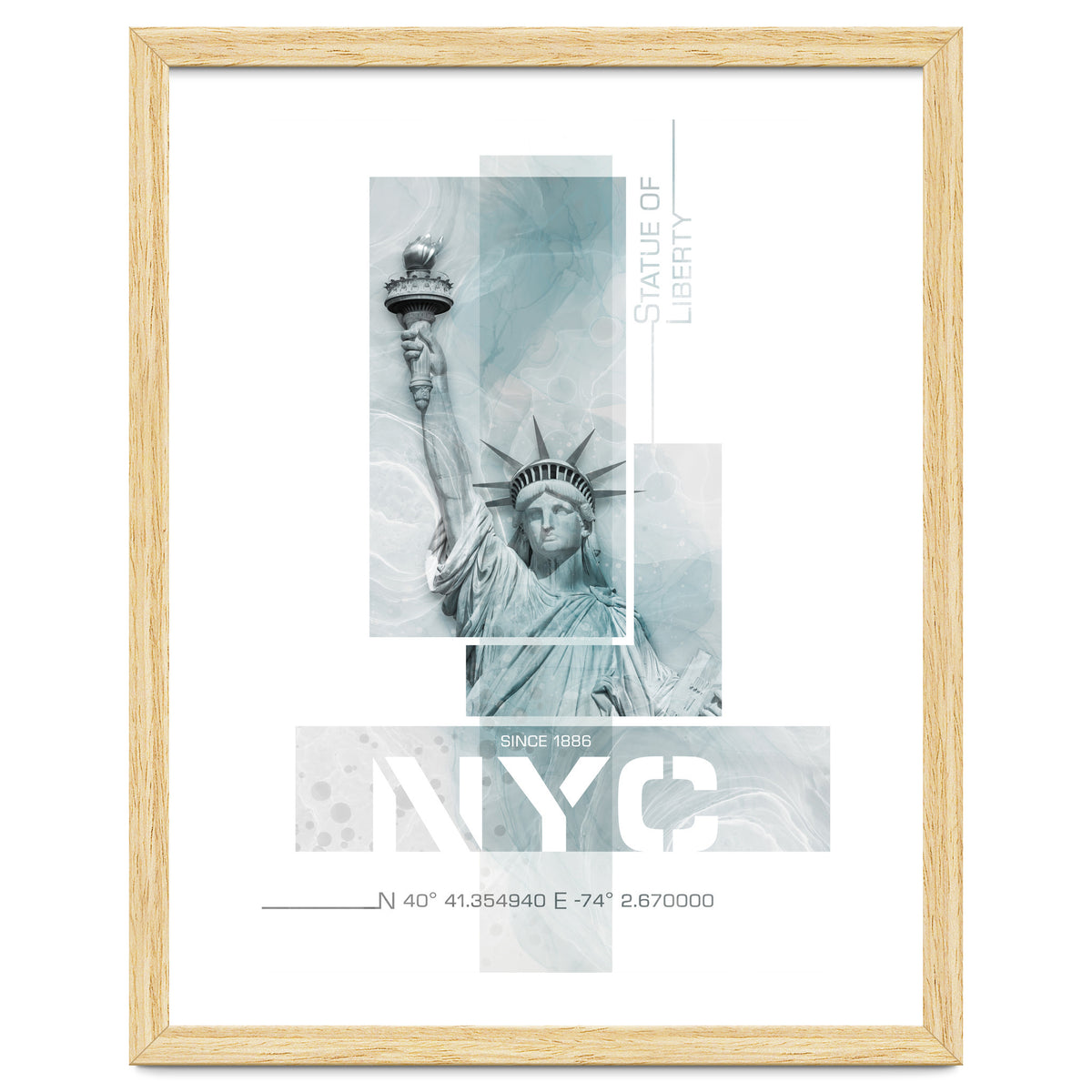 NYC Statue of Liberty | turquoise marble