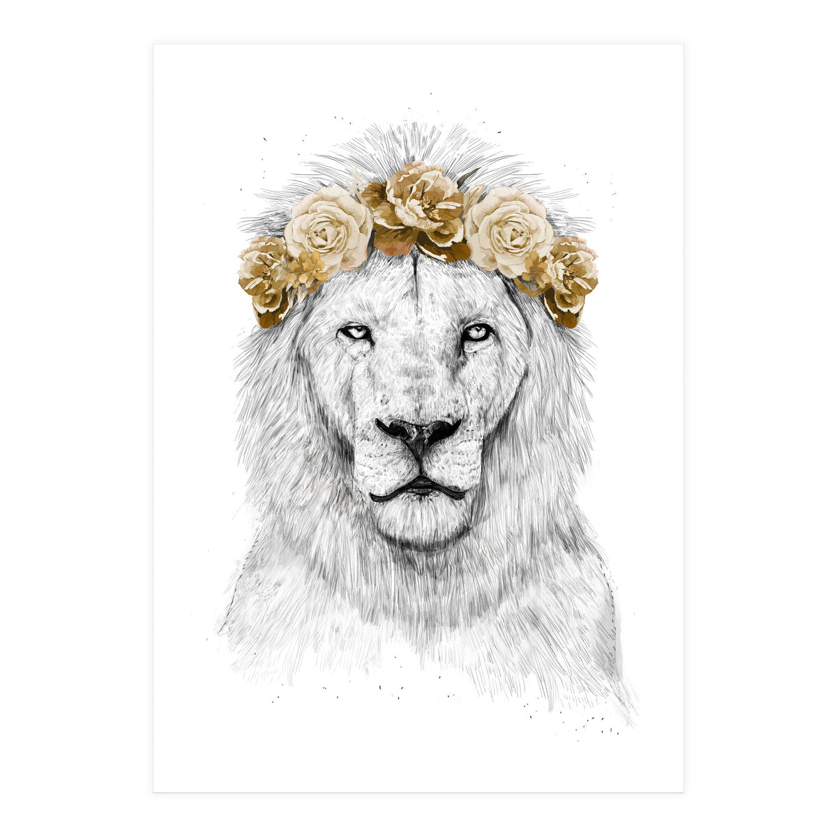 Festival Lion (color version) (Print Only)