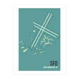 San Francisco Airport Layout (Print Only) thumbnail