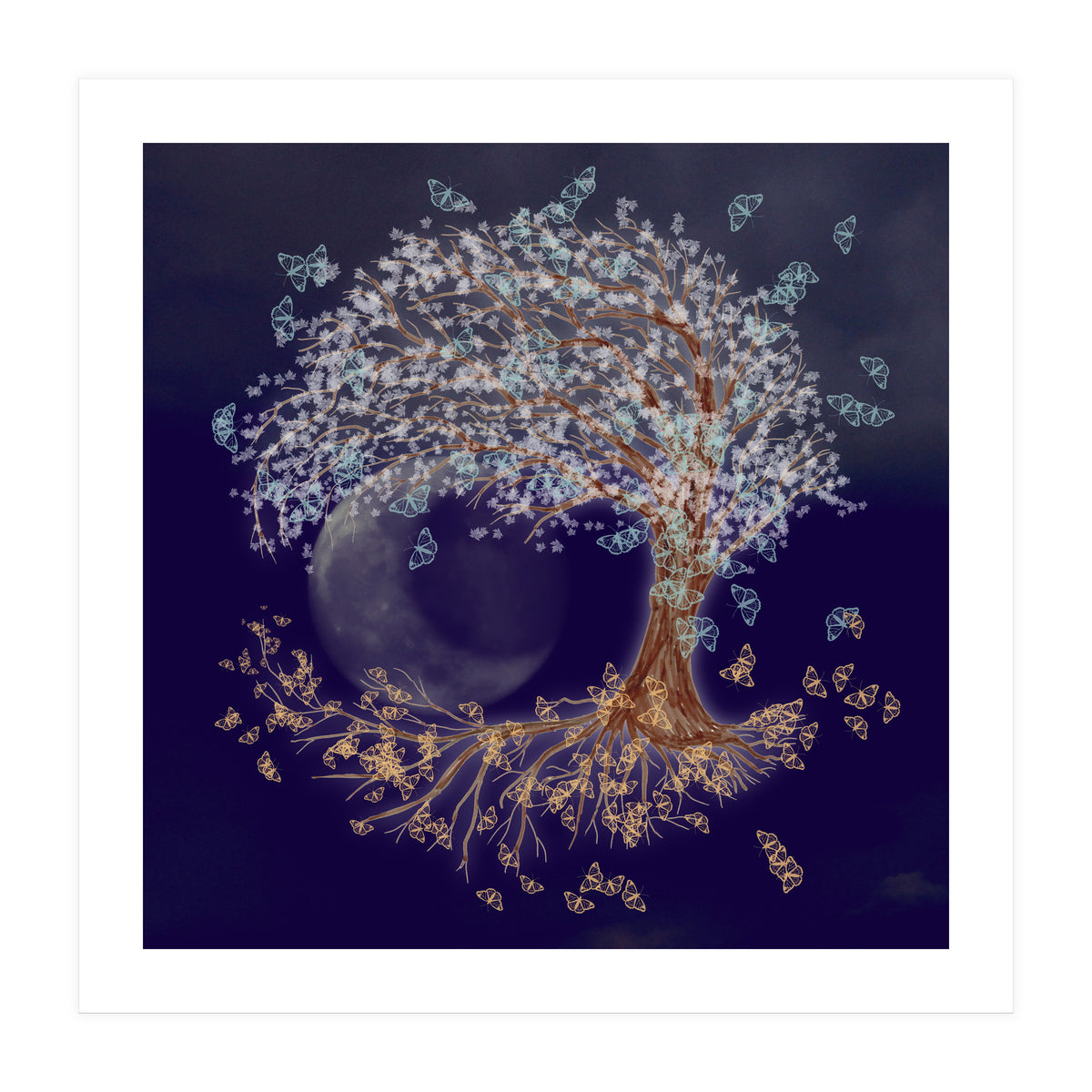 Tree of life in the night (Print Only)