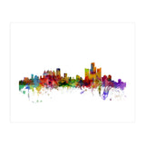 Detroit Michigan Skyline (Print Only) thumbnail