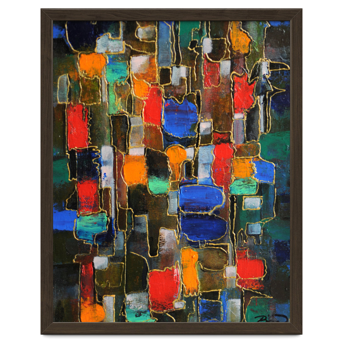 Abstract Brooklyn...38x28.cm. Acrylic