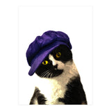 Cat Blue Hat (Print Only) thumbnail
