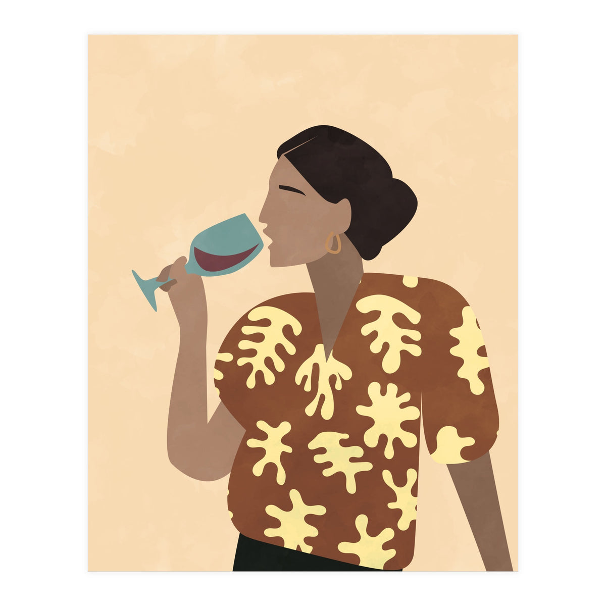Mid Century Modern Woman (Print Only)