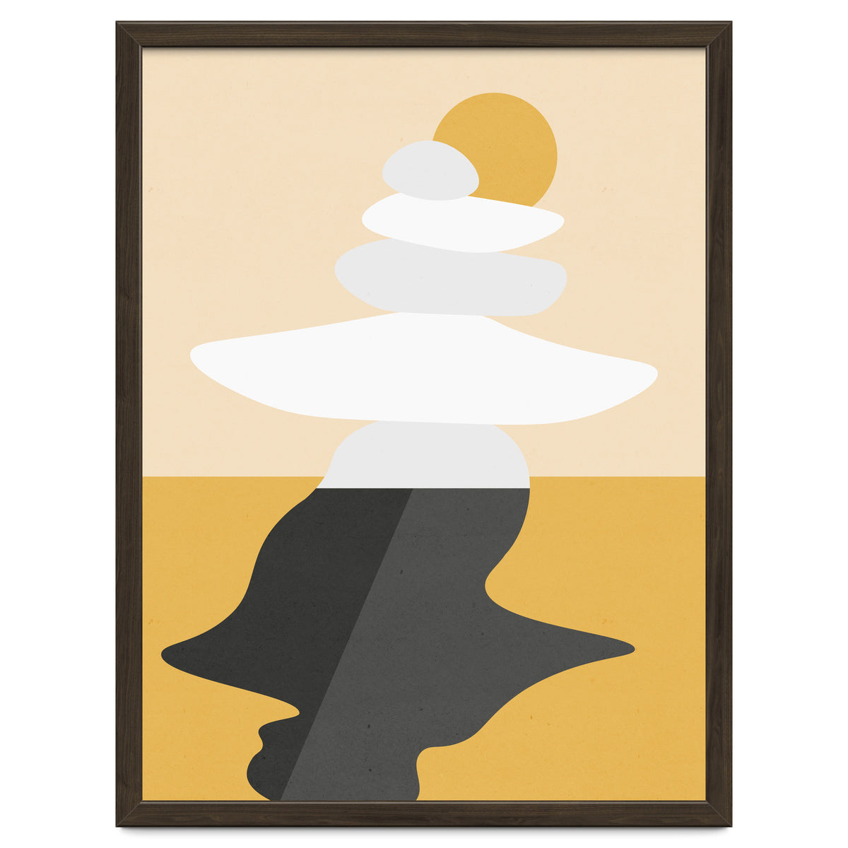 Abstract Cairn - Golden Desert