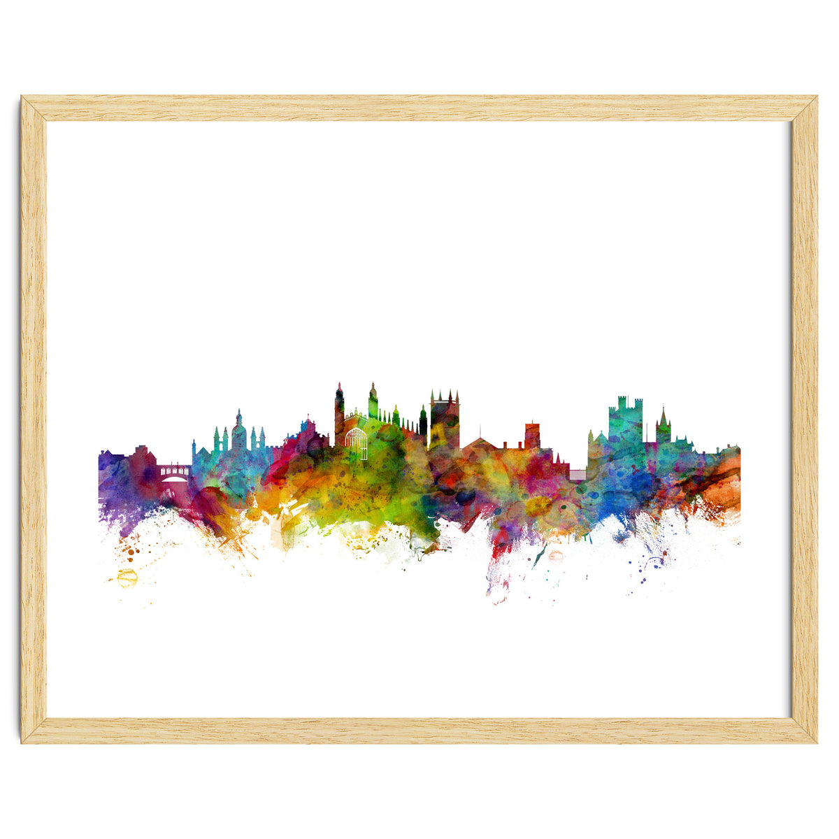 Cambridge England Skyline