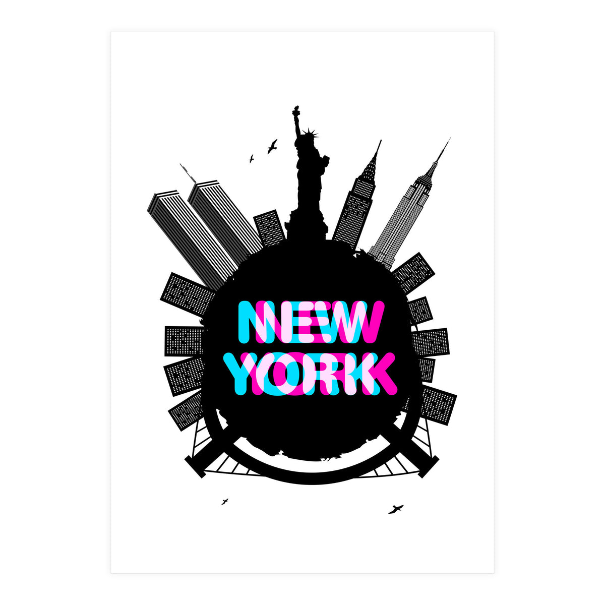 New York circle (Print Only)