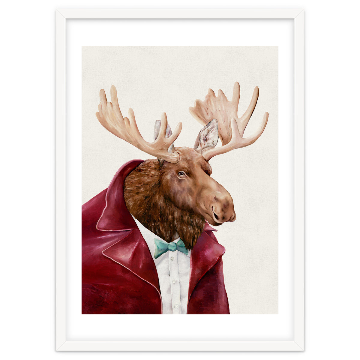 Moose In Maroon