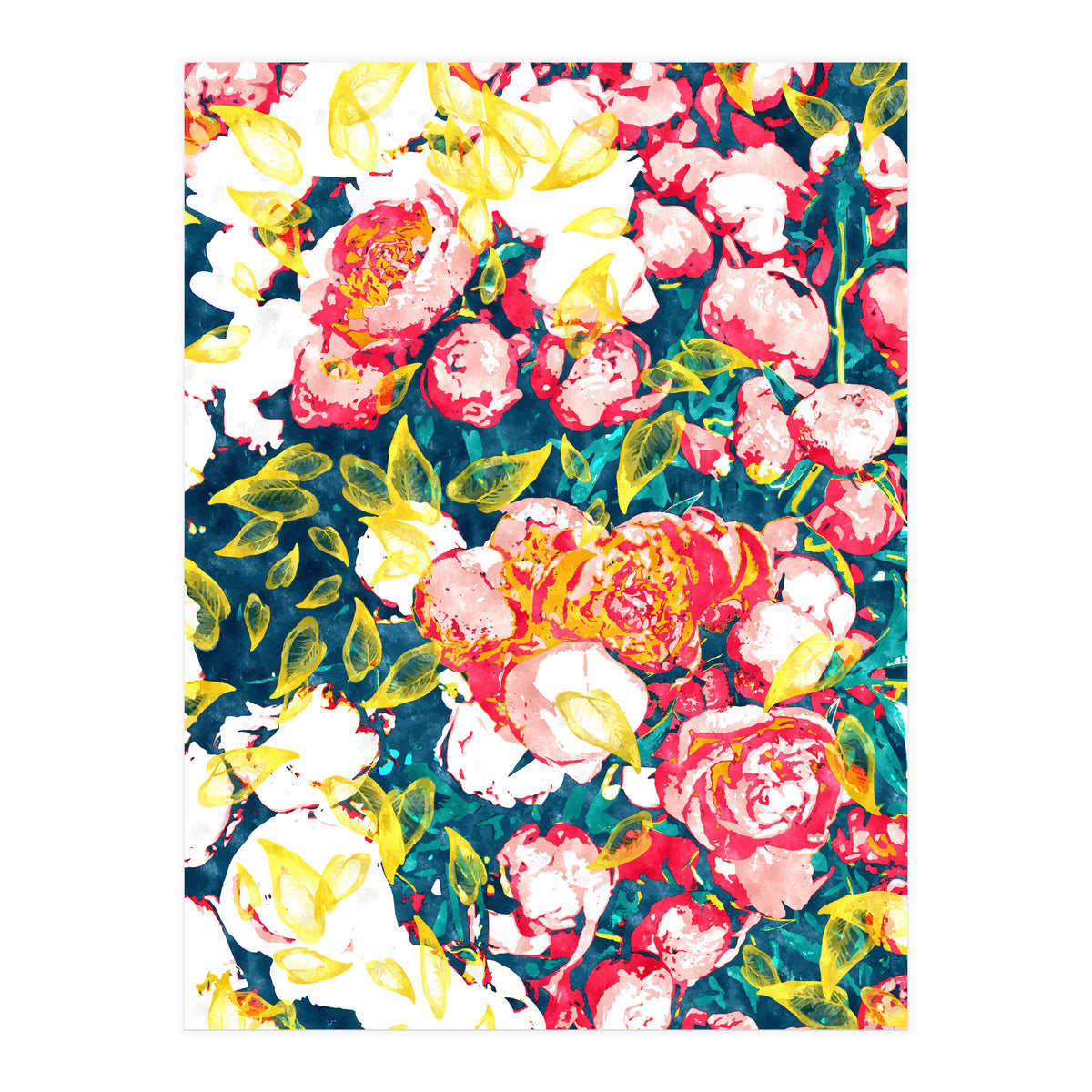 Nature Smiles In Flowers (Print Only)