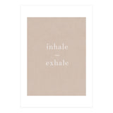 Inhale Exhale Beige Yoga (Print Only) thumbnail