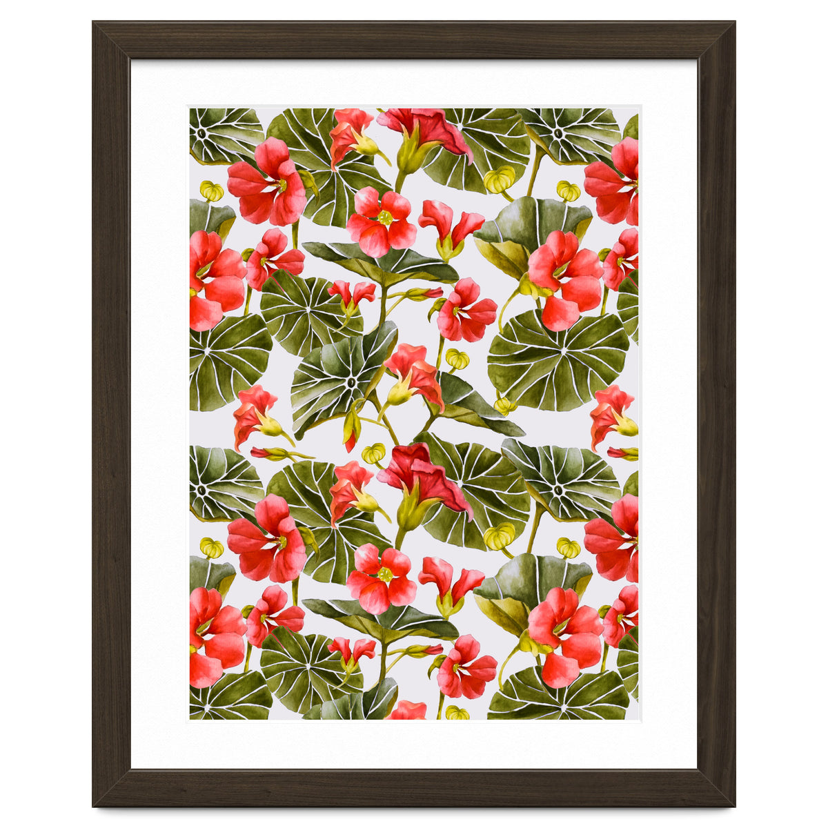 Nasturtiums watercolor 02