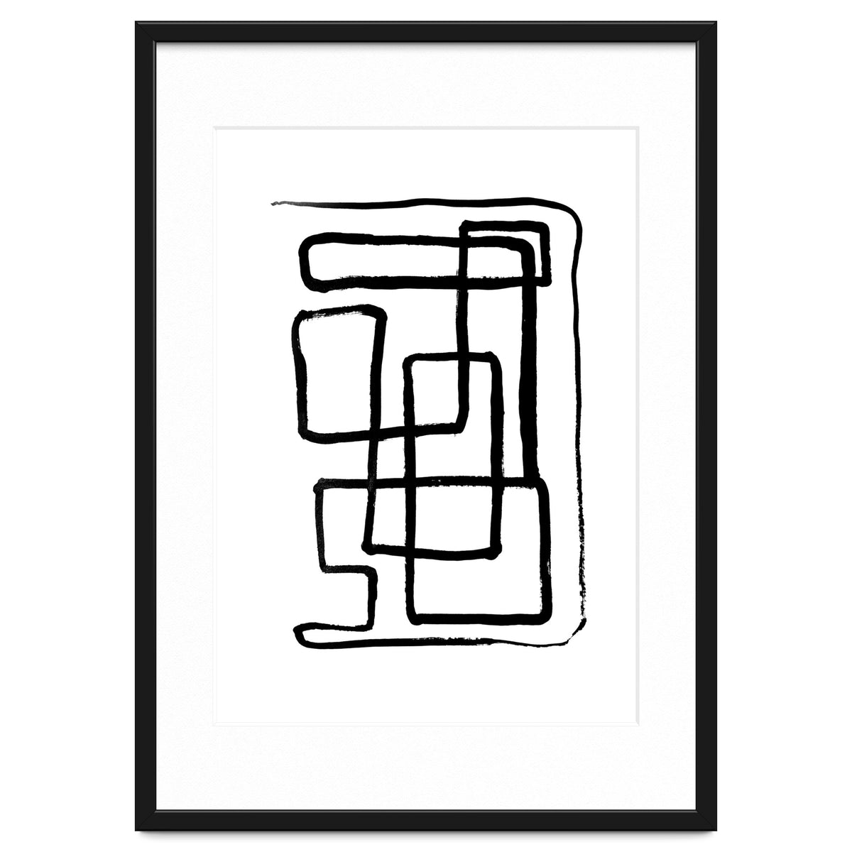 Maze Line Art