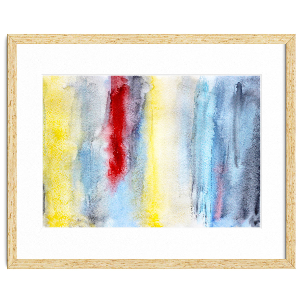 Touch of red || abstract watercolor