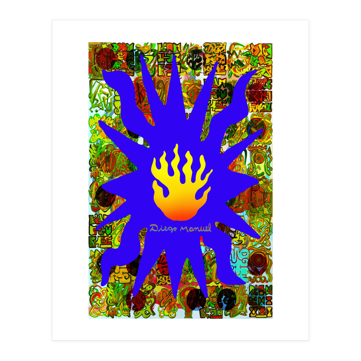 Fuego Y Graffiti 55 (Print Only)