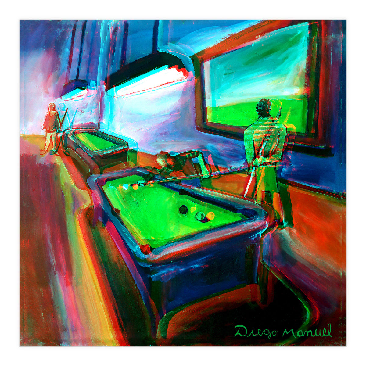 Noche De Pool B 2 (Print Only)