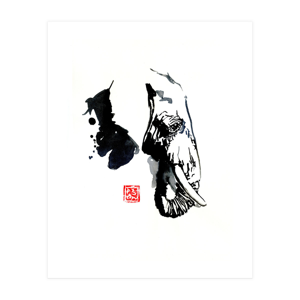 Profile Elephant (Print Only)