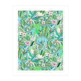 Improbable Botanical with Dinosaurs - soft pastels (Print Only) thumbnail