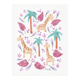 Jungle Giraffes | Pink (Print Only) thumbnail