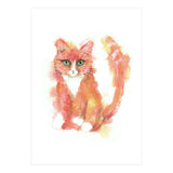 Orange tabby  cat (Print Only) thumbnail