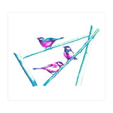Garden Birds On A Branch (Print Only) thumbnail