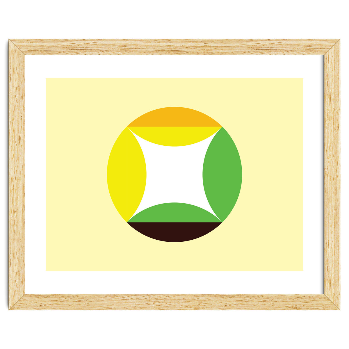Geometric Shapes No. 21 - yellow, green & orange