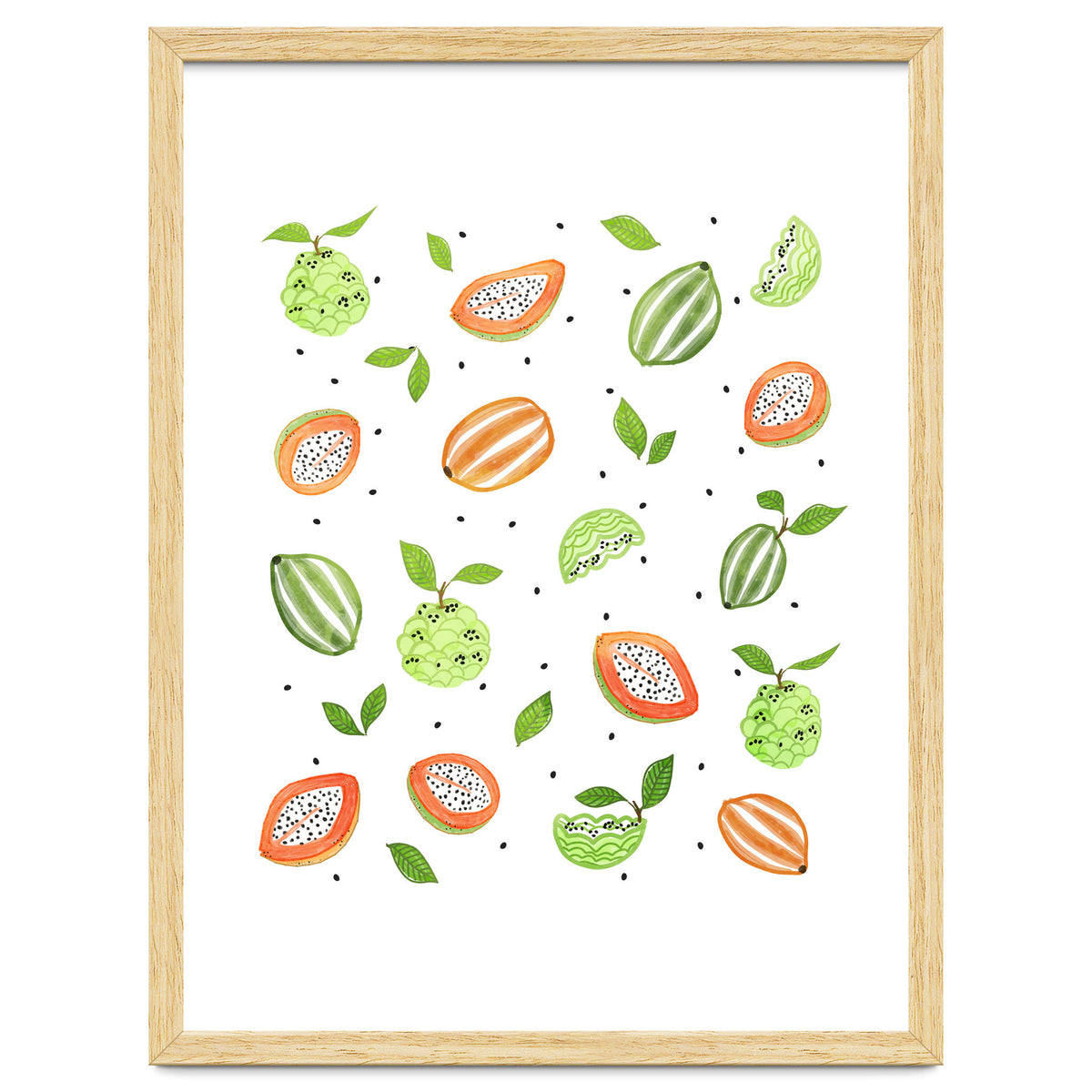 Papaya & Custard Apple