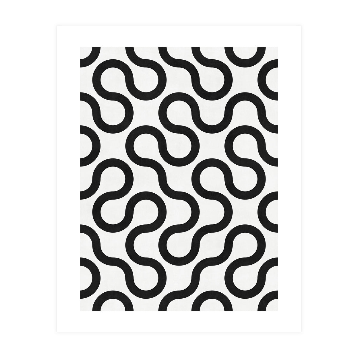 My Favorite Geometric Patterns No.28 - White (Print Only)