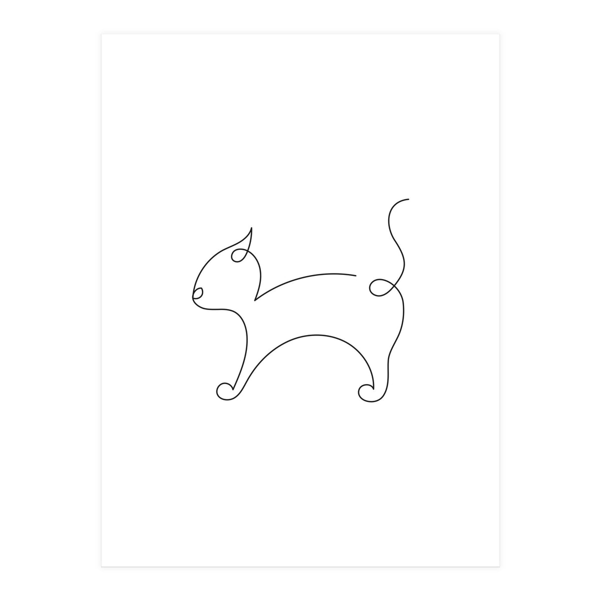 One Line Cat (Print Only)