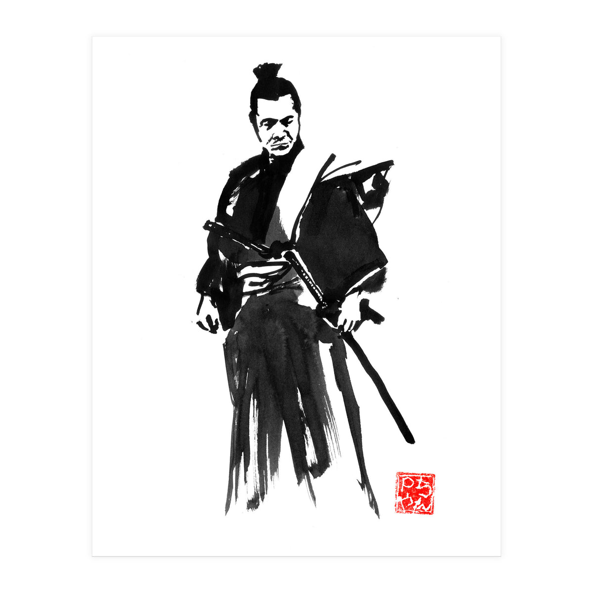 Toshiro mifune, the samurai (Print Only)