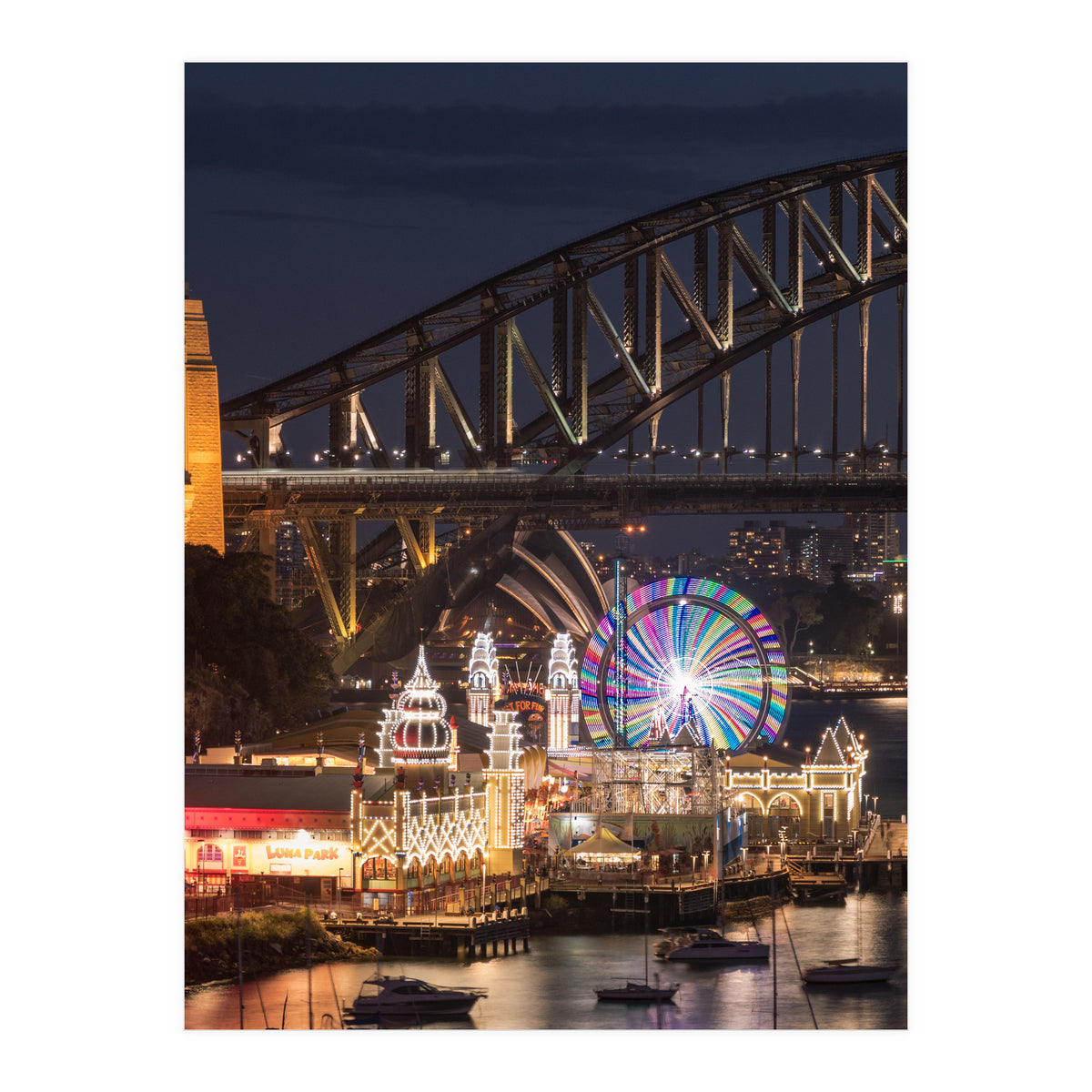 The BIG 3, Sydney Opera House, Harbour Bridge and Luna Park (Print Only)