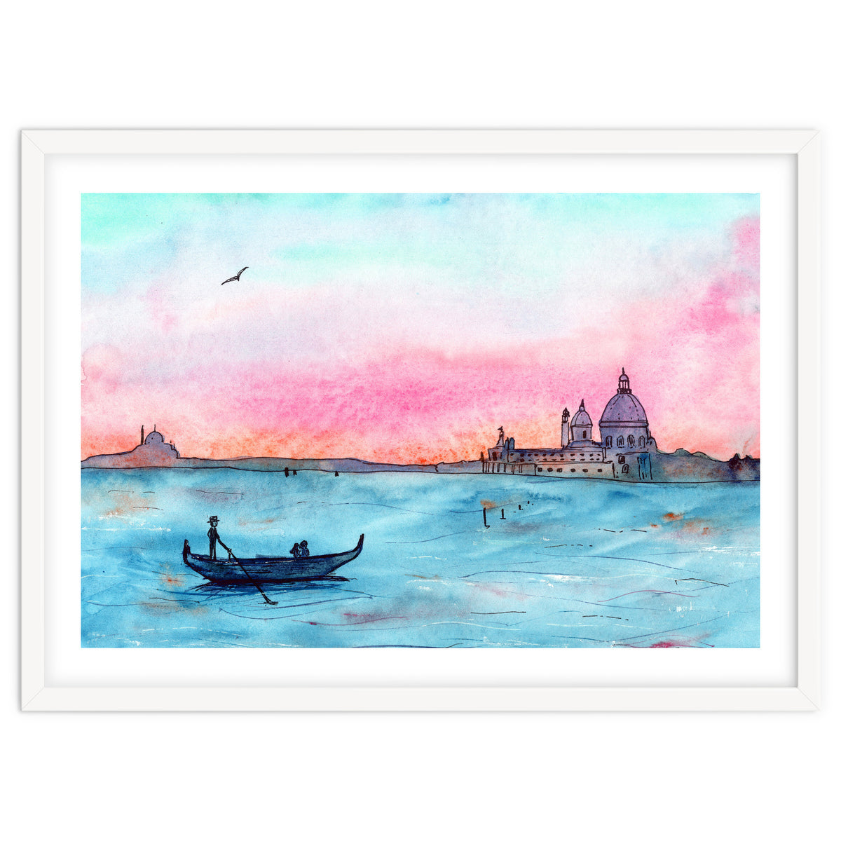 Sunset in Venice || watercolor