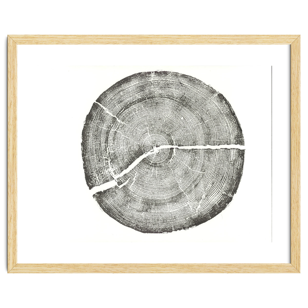 Rock Canyon, Tree Ring Print, Woodblock