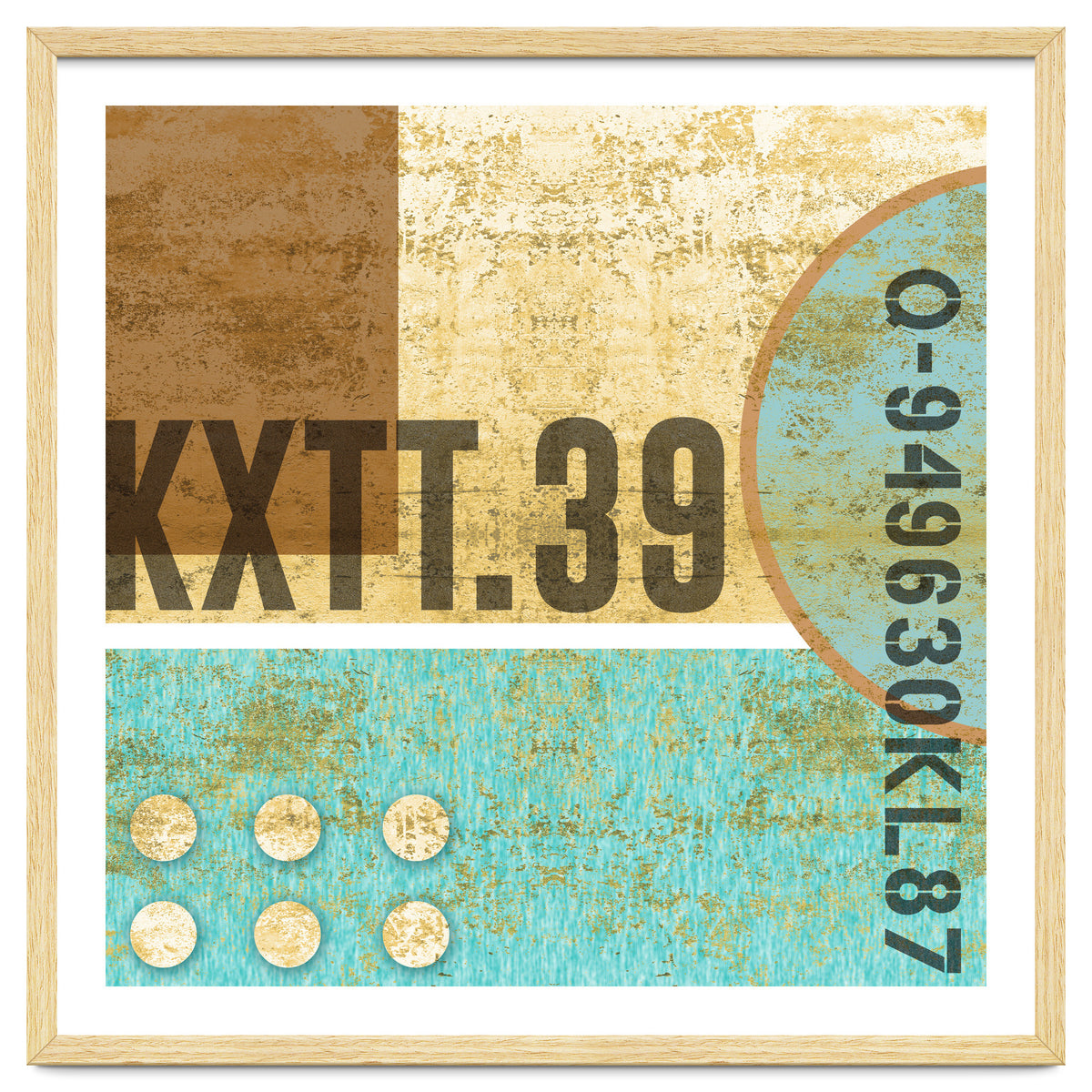 Abstract Industrial Sand And Blue