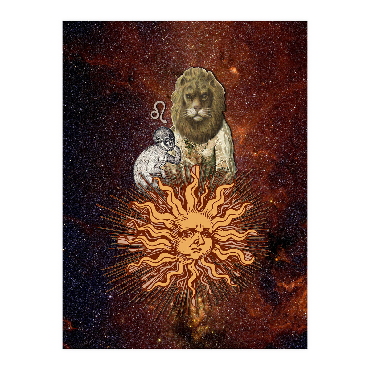 Leo Zodiac Sign (Print Only)