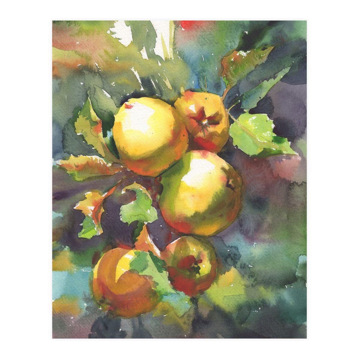 Apples on a branch (Print Only)