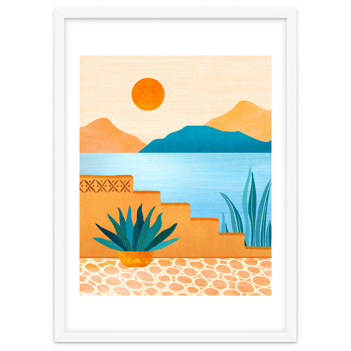 Baja Landscape Illustration