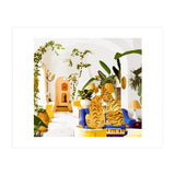 Tiger Reserve Villa | Bohemian Tropical Jungle Décor | Pastel Honeymoon Couple Love Wildlife (Print Only) thumbnail