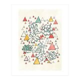 Succulent And Triangles (Print Only) thumbnail