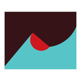 Geometric Shapes No. 8 - blue, purple & red (Print Only) thumbnail