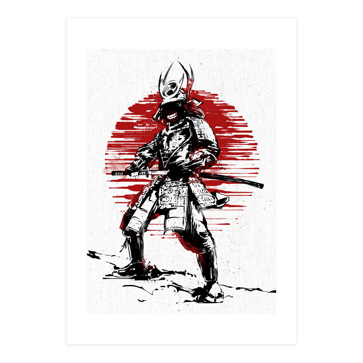 Red Sun Samurai (Print Only)