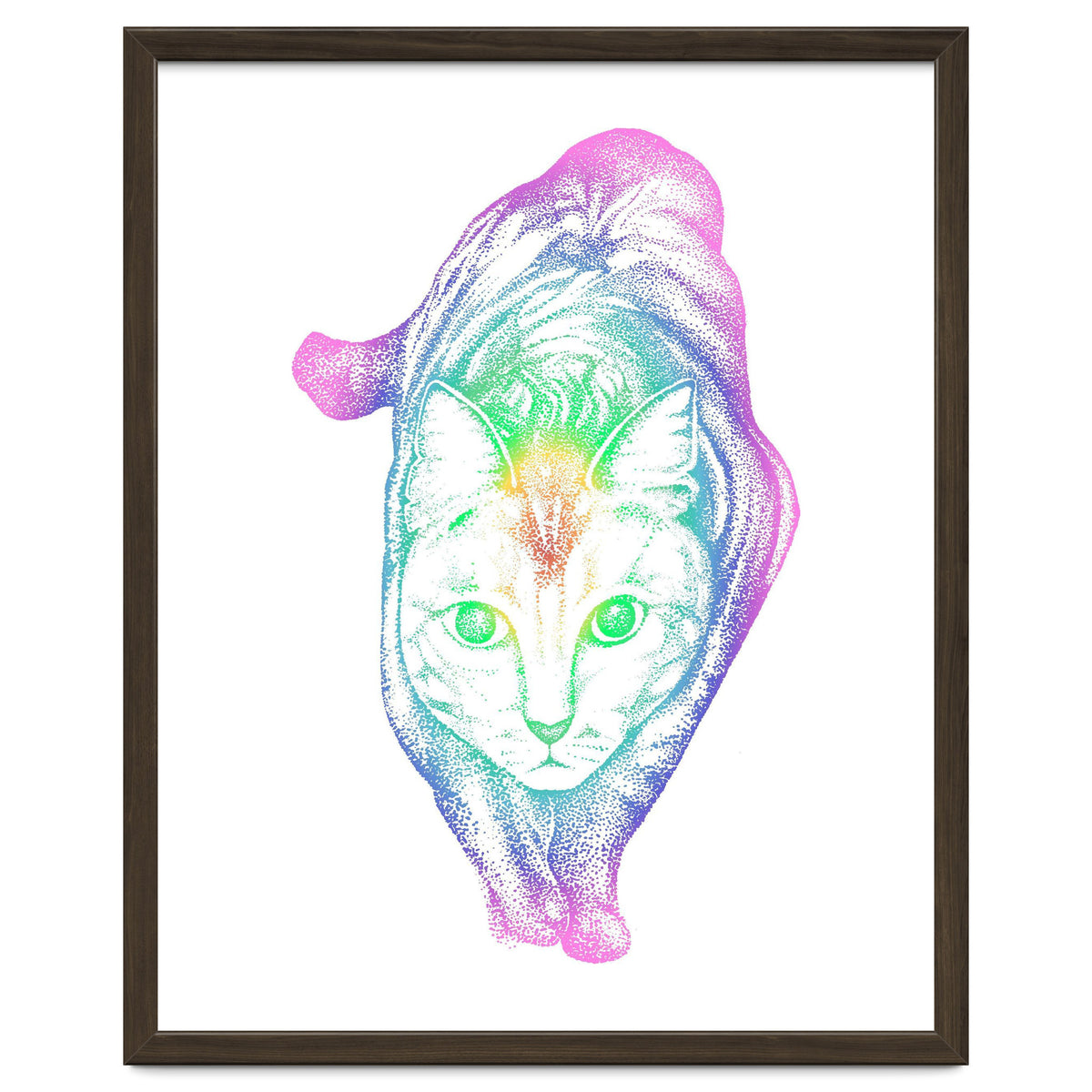 Rainbow Pastel Cat